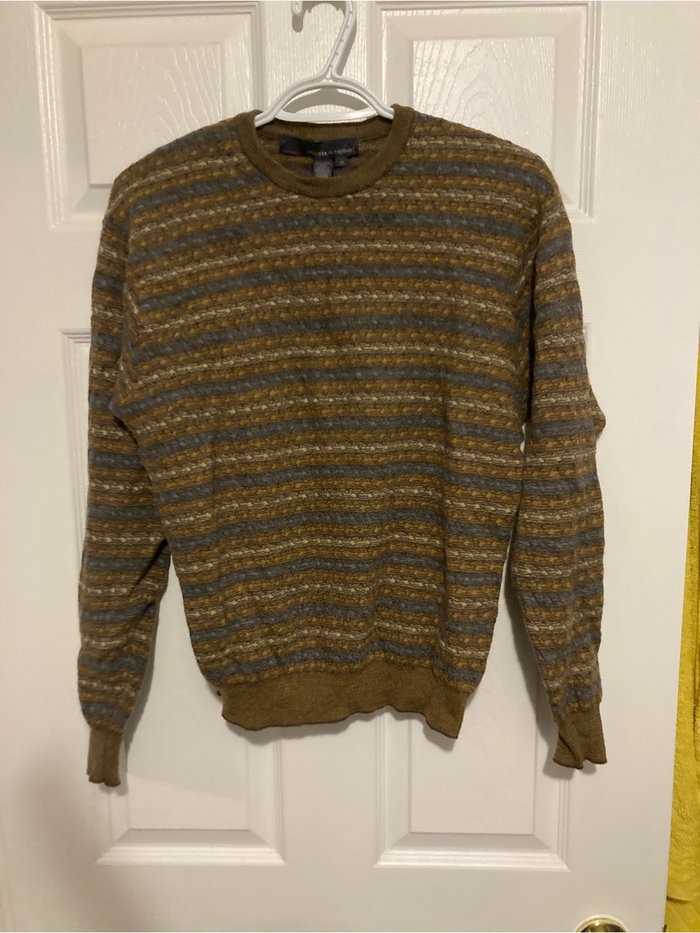 Patterned fine wool sweater - Picture 3 of 5